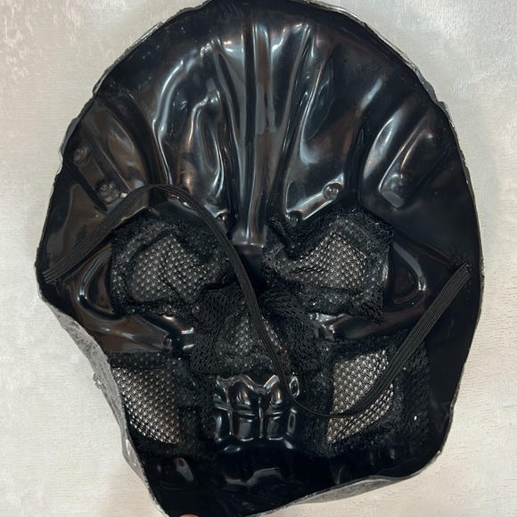 Silver Skeleton Rubber Mask - Picture 2 of 4